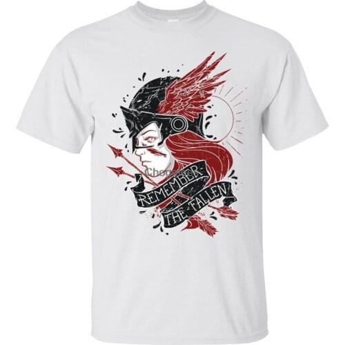 Remember The Fallen T-shirt Valkyrie Art Summer Style T-Shirt