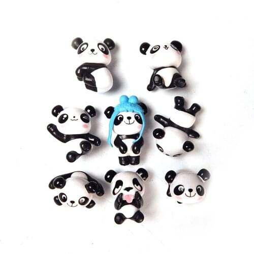 Magnets for Fridge Decor Resin 3D Stereo Cute Panda Cartoon Refrigerator Stickers Home Decor