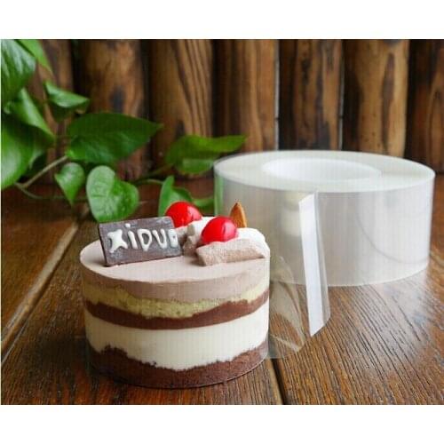 Soft 200m Roll Of Transparent Mousse Cake Surrounding Edge Wrapping Tape Plastic Side Membrane 6cm Width
