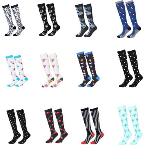58 Styles New Compression Socks Knee High Women Men Medical Nursing Socks Anti Fatigue Calf Compression Socks Pressure Socks