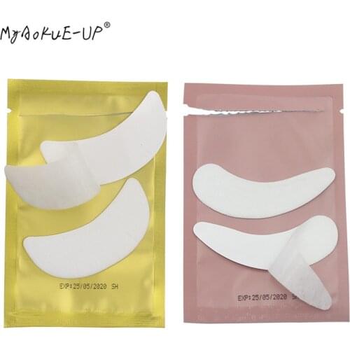 50 pairs/pack Under Eye Pads New Paper Patches Eyelash Extension Eye Tips Sticker Wraps women Make Up Tools