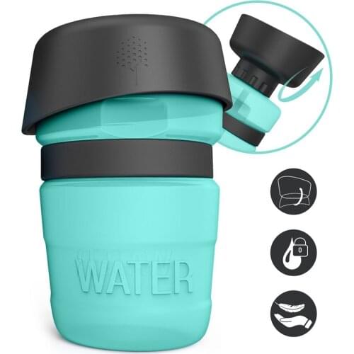 Dog Water Bottle Portable Foldable Pet Feeder Bowl Water Bottle Pets Outdoor Travel Drinking Dog Bowls Drink Bowl Dogs BPA Free