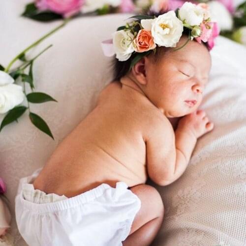 2018 New Arrivals Newborn Flower Headbands Photography props Girls Rose Flower Headwear Newborn Hair Bands Hair Accessories