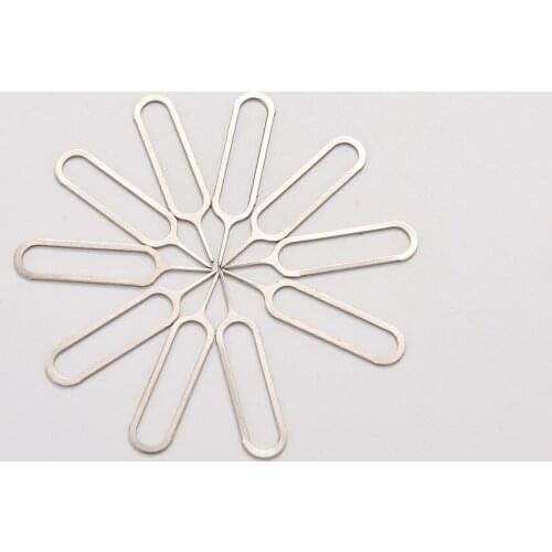 10pcs/set Sim Card Tray Remover Eject Ejector Pin Key Tool For Cellphone Sim Card Eject Tool