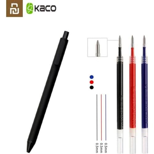10pcs Blue/Black/Red ink For KACO pen 0.5mm Signing PEN for School Office Gal Rods Smooth Writing Durable Signing Refill
