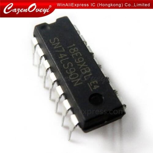 100pcs/lot HD74LS90P SN74LS90N 74LS90 DIP-14 In Stock