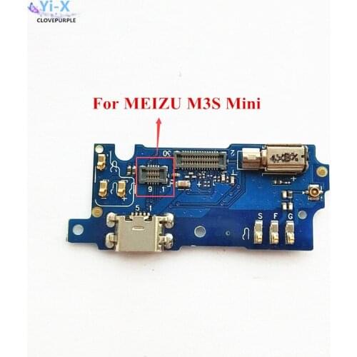 5PCS/Lot USB Charging Port Flex Cable For Meizu M3S Mini Mic Mircophone Dock Charger Conector Board