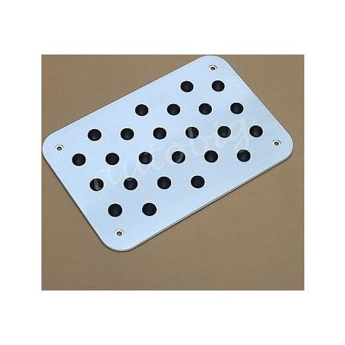 Aluminum Foot Rest Carpets Mat Pad Plate Car Interior Accessories