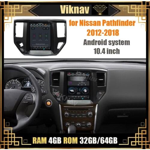 Car multimedia player for Nissan Pathfinder 2012 2013 2014 2015-2018 DVD player auto stereo radio GPS navigator vertical screen