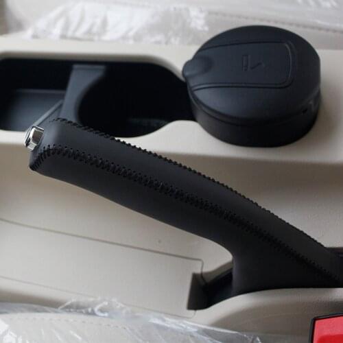 Handbrake grips Case for Chery Arrizo 7 Handbrake cover Genuine leather Interior decoration DIY car styling Auto supplies