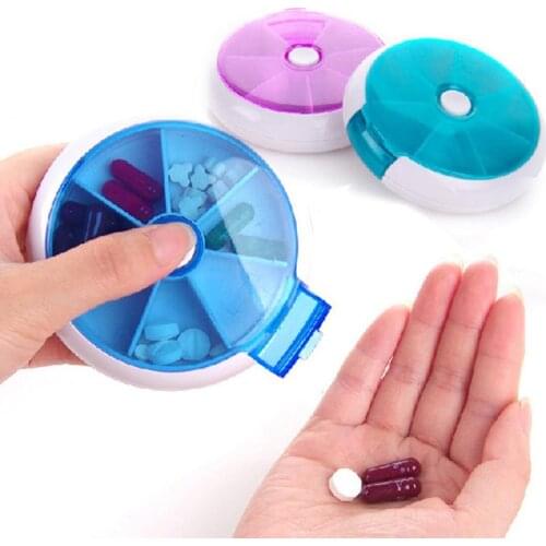 7 Day Weekly Portable Pill Box Container Medicine Splitters Holder Pill Drugs Case Box Organizer pill case medicine box