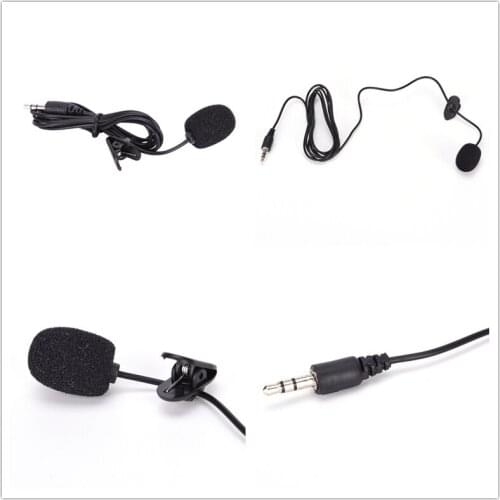 JETTING Mini 3.5mm Jack Microphone Lavalier Tie Clip Microphones For Speaking Speech Lectures 1.5m Long Cable 1Pc
