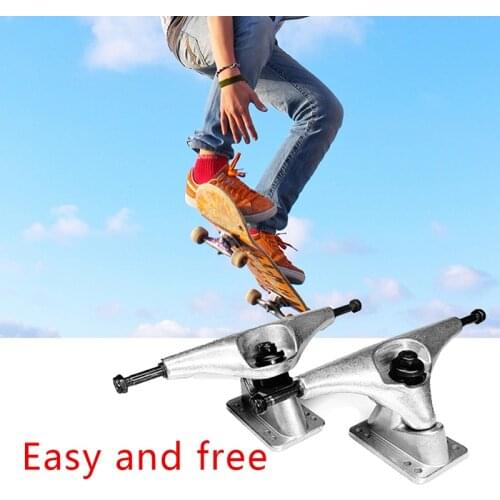 70X51mm Wheels 78A Aluminum Alloy Bridge Skate Board Bracket CX4 6.25in Skateboard Trucks Kit