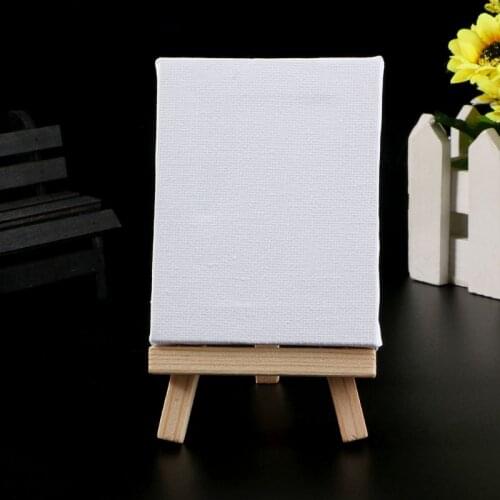 Mini Natural Wood Cotton Easel Frame Display Holder For Art Painting Wedding Party Craft E56C