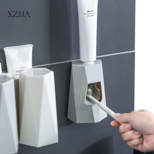 XZJJA Wall Mounted Lazy Automatic Toothpaste Dispenser Tube Squeezer Bathroom Toothpaste Dispenser Holder Bathroom Accessories