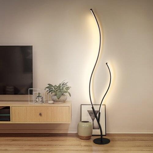 New modern Tree Floor Lamp Black White Corner Floor Lamp Branchess standing lamp for Living room Bedroom indoor lighting