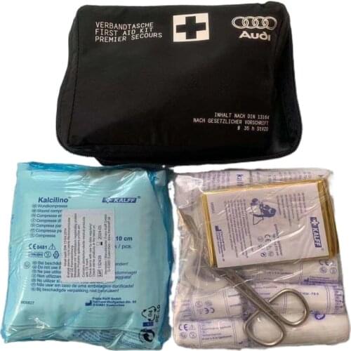 Original On-board Medical Bag First Aid Kit Self-driving Outdoor Emergency Kit Survival Supplies Applicable to Audi Car