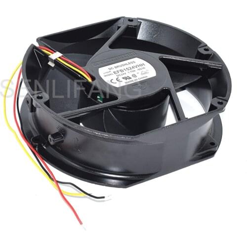 Genuine New EFB1524VHH DC24V 1.7A 172*150*51MM 17250 17cm Cooling Fan