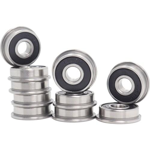 SF608-2RS Flange Bearing 8x22x7 mm 10PC Double Sealed Stainless Steel Flanged SF608 RS Ball Bearings SF608 2RS