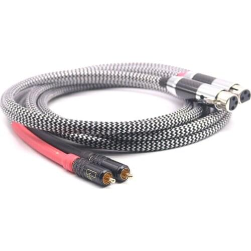QED Pure OFC Silver Plated Cable Rca Male to XLR Male or Female Gold Plug