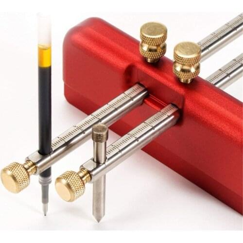 Adjustable Aluminum Alloy Gauge Wood Scribe Mortise Gauge DIY Woodworking Scribing Tool