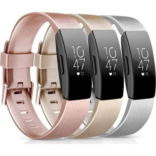 Baaletc Band For Fitbit Inspire HR Rose Gold Soft TPU Smart Watch Bracelet For Fitbit Inspire / Inspire HR Wrist Strap