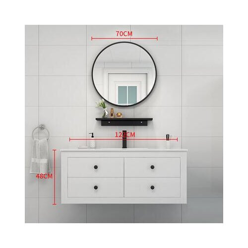 Nordic bathroom cabinet light luxury set basin wash basin cabinet combination bathroom vanity sink sink floor