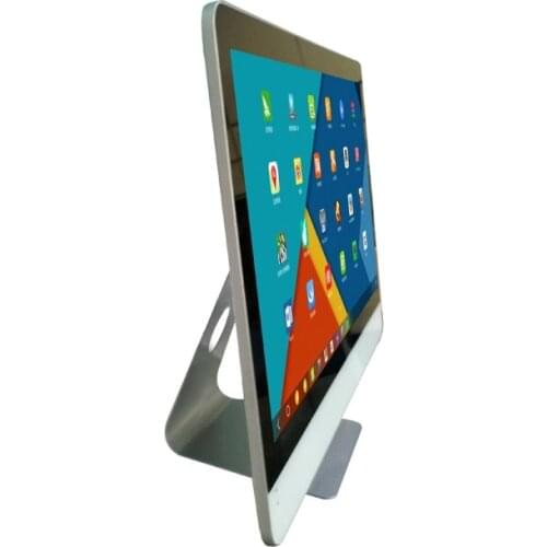 Stehen alle-in-one + pc 21,5 27 23,8 zoll i7 8gb mini desktop alle in einem pc barebone system gebogene computer i3 i5 mit batte