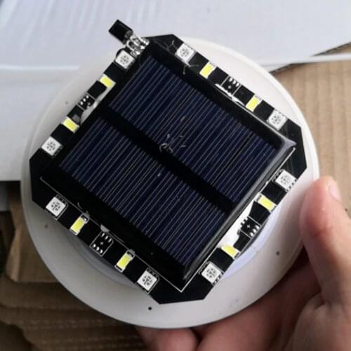 Skybesstech D120mm USB Rechargeable Glowing Mood Lamp 1W LED Solar Light Source with Remote Control 16 Color Outdoor Lamps 1pc