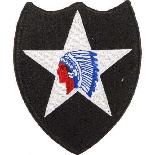 WW2 WWII U.S. ARMY INDIAN DIVISION ON FIVE POINT STAR INFANTRY PATCH MILITARY