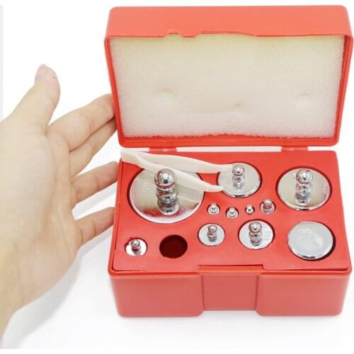 12pcs 1010g Gram 1.1kg Balance Calibration Scale Weight Set Test Measure 1g 2g 5g 10g 20g 50g 100g 200g 500g Wholesale