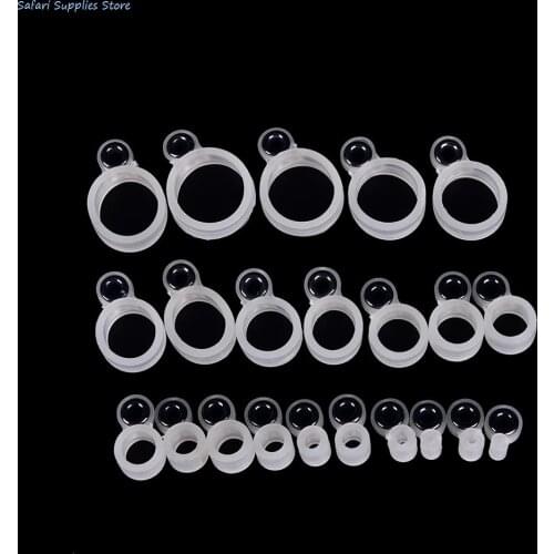 14Pcs Silicone Fishing Line Guide Ring Fishing Rods Wire Silicone Ring Different Size 1-14 Fish Tackle Accessories