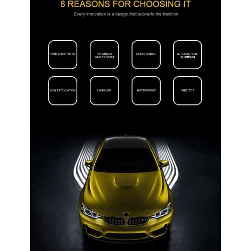 2pcs Angel Wings Car Welcome Light Car LED Door Light Lamp for Audi BMW Toyota VW kia hyundai Shadow Light Projector