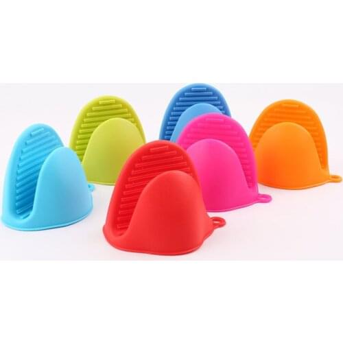 Silicone anti-scalding Oven Gloves Mitts Potholder Kitchen BBQ Gloves Tray Pot Dish Bowl Holder Oven Handschoen Hand Clip