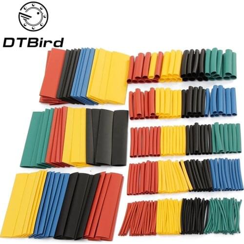 328Pcs/Lot Polyolefin Assorted Heat Shrink Tubing Insulation Shrinkable Tube Wrap Wire Cable Multicolor Tools