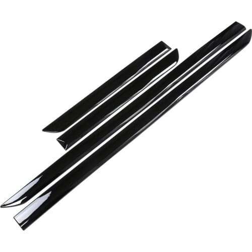 For Land Rover Discovery 5 LR5 L462 2017 2018 Car ABS Plastic Gloss Black Exteror Door Decoration Strips Trims 4pcs