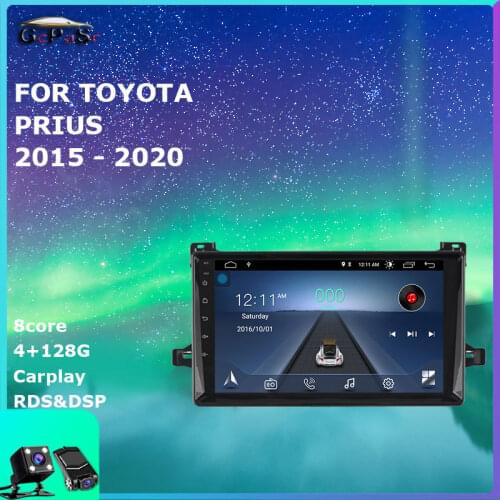 Car Radio Video Player FOR TOYOTA PRIUS 2015 - 2020 Android 10 Navigation gps dvd accessories