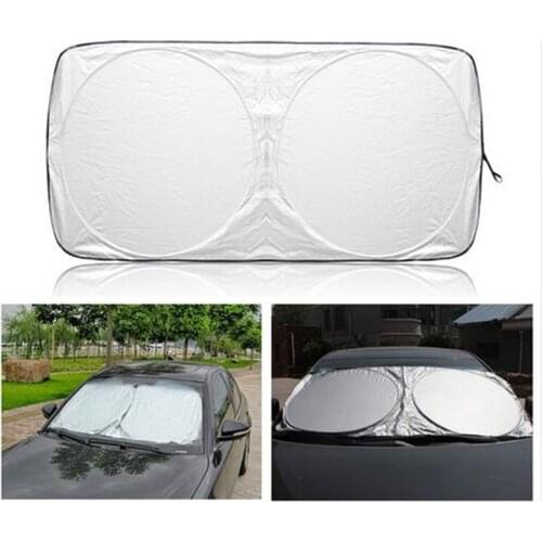 150X70cm Car Sunshade Sun Shade Windshield Visor Cover Front Rear Window UV Protection Shield Film Reflective Car Styling