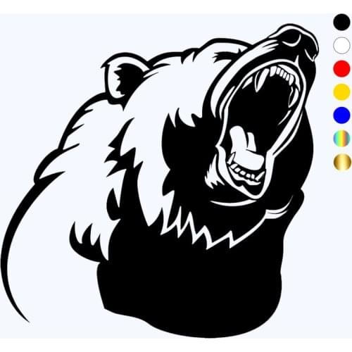 CK2307# Various Sizes Bear funny car sticker vinyl decal car auto stickers for car bumper window car decorations