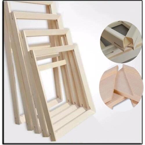 Wood frame for canvas oil painting Factory Price Wood frame for canvas oil painting nature wood DIY frame picture inner frame