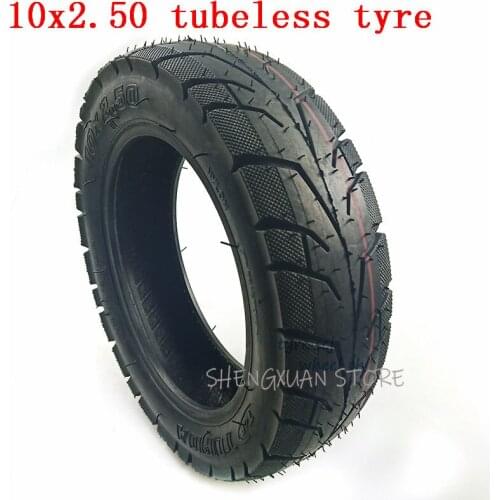 Good quality 10x2.50 Wheel Tire Electric Scooter Balancing Hoverboard Tubeless Tire 10 Inch 10*2.5 Durable Vacuum Tyre