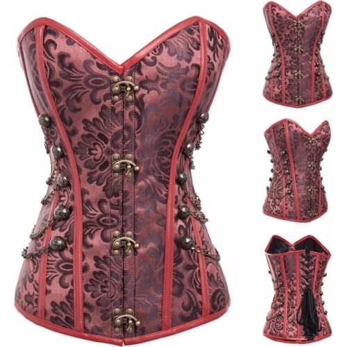 Plus Size S-6XL Black Steel Boned Waist slimming Overbust Sexy Steampunk Corset Top Women Bustier Gothic Corpetes Espartilhos