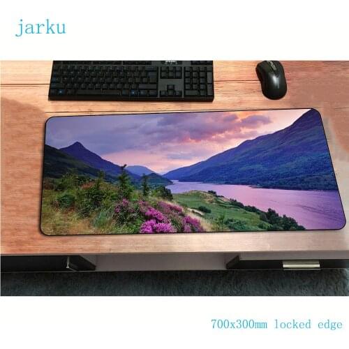 River Earth mouse pad gamer locked edge mousepad rubber desk mat 700x400x4mm gaming accessories pc esport keyboard mat oversized