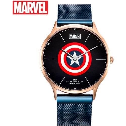 Disney Marvel Avengers Iron Men Automatic Mechanical Waterproof Watches Male Luminous Full Steel Sapphire Mirror Luxury Watch