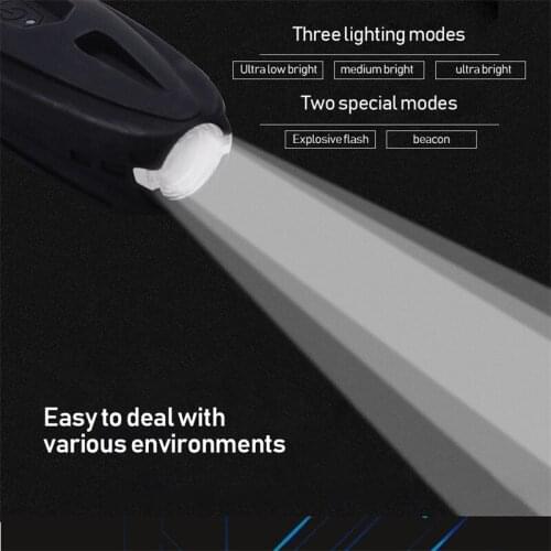 Bike Headlight Night Warning Light Smart Sensor USB Rechargeable Night Riding Head Lamp Mountain Bike Front Lamp Equipment