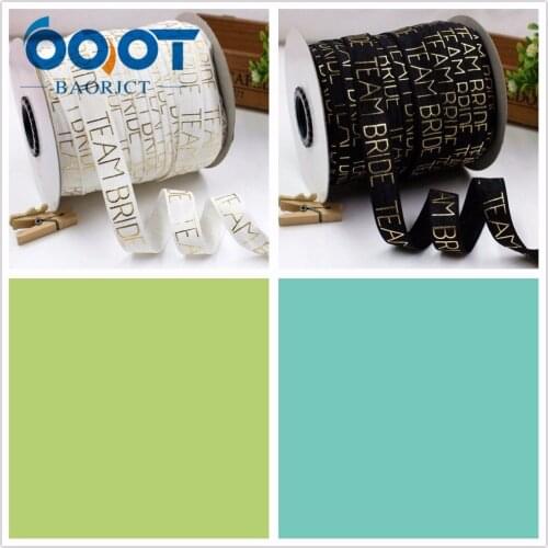 OOOT BAORJCT,1812713, 5/8'' 16 mm Bronzing elasticity Ribbon , 10 yards DIY handmade hair accessories Material , free shipping