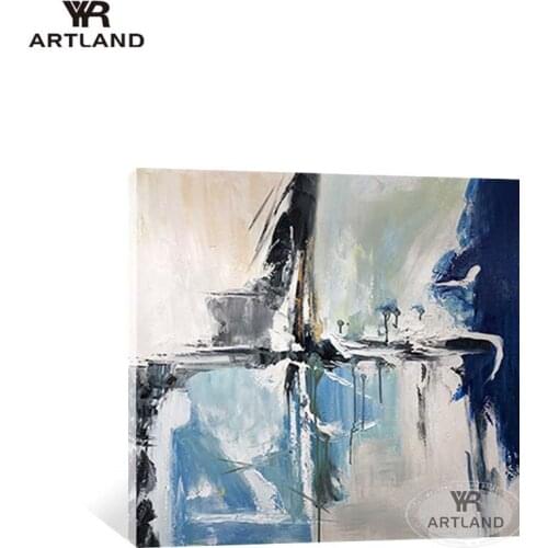 Постеры на стену Modern abstract painting Hand drawn texture oil painting on canvas wall art picture for living room bedroom