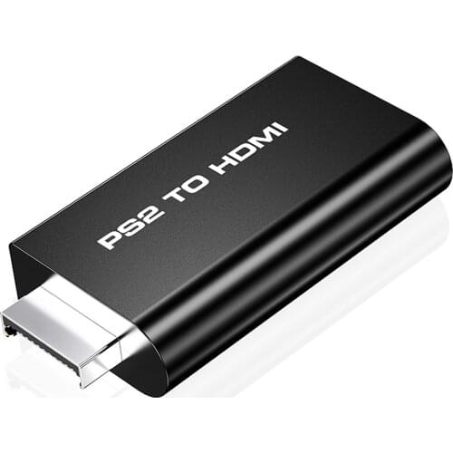 Venda quente macho para fêmea ps2 exibição para hdmi conversor de áudio e vídeo converter 3.5mm adaptador hdmi para ps2