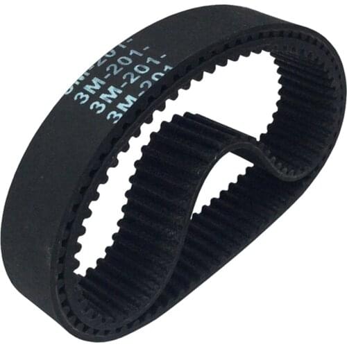 HTD3M Timing Belt Pitch, Length 186/189/195/198/201/207/213/216/225/228/240mm, Width 6/10/15mm, Rubber HTD3M Synchronous Belt