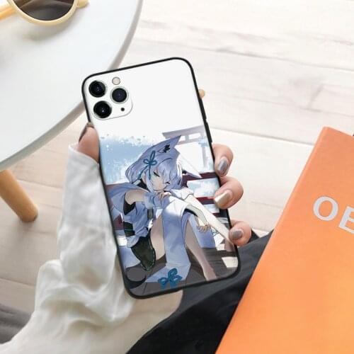 Shirakami Fubuki Hololive manga silicone Phone Case FOR iPhone Se 6 6s 7 8 Plus X Xr Xs 11 12 Mini Pro Max Glass Cover Shell